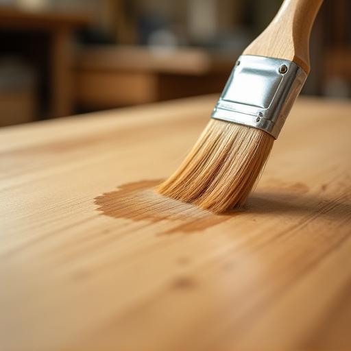 Applying water-based finish